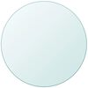 vidaXL Tischplatte aus geh&auml;rtetem Glas rund 700 mm