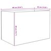 vidaXL Aquarium mit Speicher Transparent 60 x 35 x 40 cm Glas