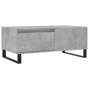 vidaXL Couchtisch Betongrau 90x50x36,5 cm Holzwerkstoff