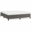 vidaXL Bettgestell Grau 160x200 cm Kunstleder