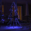 vidaXL Weihnachtsbaum in Kegelform 160 LEDs Indoor & Outdoor 78x120 cm