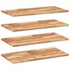 vidaXL Schweberegale 4 Stk. 100x40x2 cm Massivholz Akazie &Ouml;lbehandelt