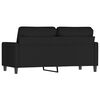 vidaXL 2-Sitzer-Sofa Schwarz 140 cm Samt