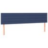 vidaXL Kopfteile Blau 200x5x78/88 cm Stoff