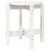 vidaXL Couchtisch Wei&szlig; &Oslash; 42,5x45 cm Massivholz Kiefer