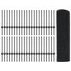 vidaXL Zaun mit Pfosten Grau 0,5 x 100 m Stahl und PVC