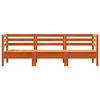 vidaXL Gartensofa 3-Sitzer Wachsbraun Massivholz Kiefer