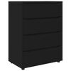 vidaXL Stauraumschr&auml;nke 80 x 48 x 105 cm Holzwerkstoff Schwarz