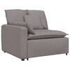 vidaXL Modulares Sofa mit Kissen Taupe