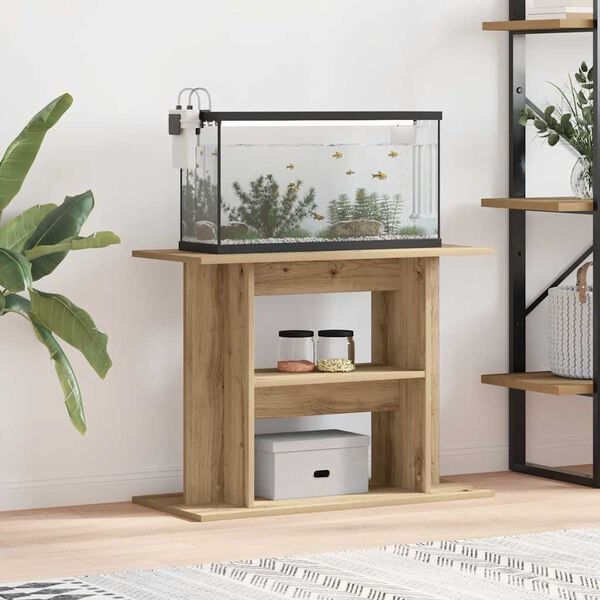 vidaXL Aquariumst&auml;nder Artisan Oak 80x35x60 cm Holzwerkstoff
