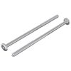 vidaXL Schraube 2 stk. Silber M6 x 120 mm Stahl