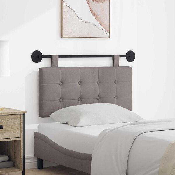 vidaXL H&auml;ngevorderseite Wandmontiert Taupe 100 x 55 x 5 cm Stoff