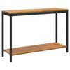 vidaXL Tisch f&uuml;r Outdoor Nat&uuml;rlich und Schwarz 110 x 35 x 75 cm