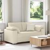 vidaXL Sofa Beige 160 x 77 x 82 cm Leinenmischgewebe