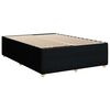 vidaXL Boxspringbett mit Matratze Schwarz 140x190 cm Stoff