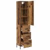 vidaXL Highboard Altholz 34,5 x 34 x 180 cm Holzwerkstoff