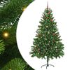 vidaXL Weihnachtsbaum mit 300 LEDs mit St&auml;nder Gr&uuml;n 210 cm PE