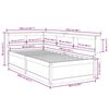 vidaXL Massivholzbett mit Regal ohne Matratze Wei&szlig; 90x200 cm Kiefer