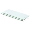 vidaXL Regalb&ouml;den 2 Stk. Glas Transparent 50x15 cm