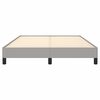 vidaXL Bettgestell ohne Matratze Hellgrau 140x190 cm Stoff
