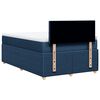 vidaXL Boxspringbett mit Matratze Blau 120x190 cm Stoff