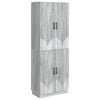 vidaXL Schrankset 2 pcs Grau Sonoma Holzwerkstoff