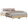 vidaXL Bettgestell ohne Matratze Sonoma-Eiche 120x200 cm Holzwerkstoff