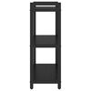 vidaXL B&uuml;cherregal Schwarz Eichen-Optik 60 x 30 x 85 cm Holzwerkstoff