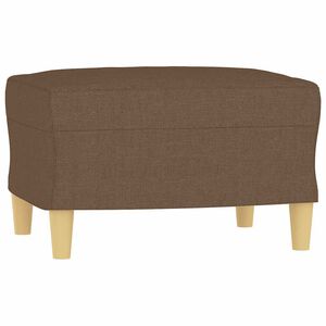 vidaXL Fu&szlig;hocker Braun 60x50x41 cm Stoff