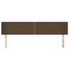 vidaXL Kopfteil mit Ohren Dunkelbraun 163x16x78/88 cm Stoff