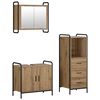 vidaXL Badezimmerschrank-Set 3 stk. Artisan-Eiche 40 x 36 x 109,5 cm