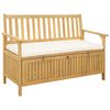 vidaXL Garten-Aufbewahrungsbank 2 -Seater 120 x 63 x 84 cm Rechteckig