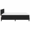vidaXL Boxspringbett mit Matratze Schwarz 140 x 200 cm Stoff