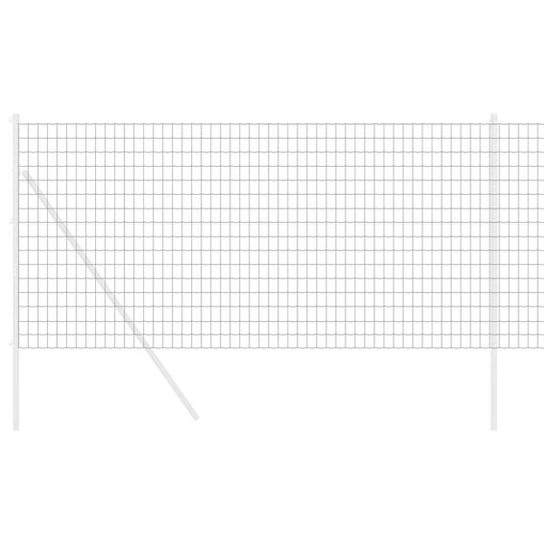 vidaXL Eurozaun Grau 1,4 x 10 m PVC-beschichtetes Eisen