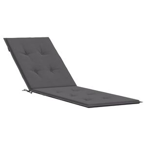 vidaXL Liegestuhl-Auflage Anthrazit (75+105)x50x4 cm