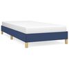 vidaXL Bettgestell ohne Matratze Blau 90x190 cm Stoff