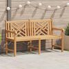 vidaXL Gartenbank Braun 150 x 60 x 90 cm Massivholz Teak