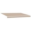 vidaXL Manuell einziehbare Markise Beige 4 x 3 m