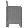 vidaXL Gartenstuhl 4 pcs Hellgrau 53 x 49 x 85 cm Polypropylen