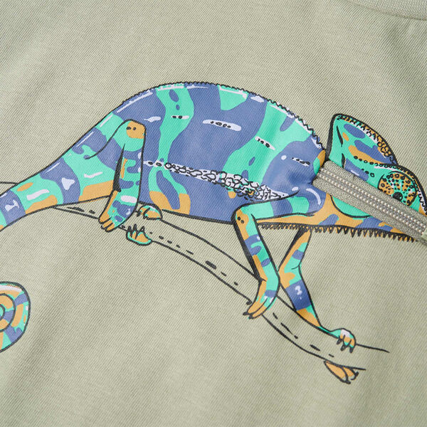 Kinder-Kurzarmshirt Hellkhaki 104