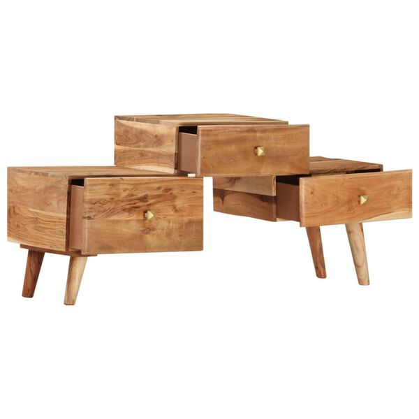 vidaXL TV-Schrank 108x30x49 cm Massivholz Akazie