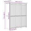 vidaXL Kleiderschrank mit Speicher BODO Honigbraun 146 x 53,5 x 173 cm