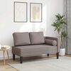 vidaXL Chaiselongue mit Kissen Taupe Stoff