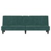 vidaXL Schlafsofa mit Getränkehaltern Dunkelgrün Samt