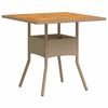 vidaXL Garten Essgruppe 3 pcs Beige Poly-Rattan
