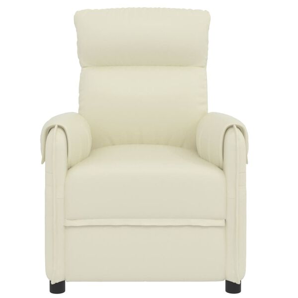 vidaXL Massagesessel Creme Kunstleder