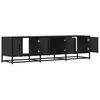 vidaXL TV-Schrank Schwarz 150x35x41 cm Holzwerkstoff und Metall