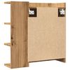 vidaXL Spiegelschrank Artisan-Eiche 62,5x20,5x64 cm Holzwerkstoff