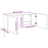 vidaXL TV-Wandschrank Altholz 100 x 35 x 41 cm Holzwerkstoff