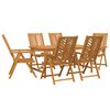 vidaXL Garten Essgruppe 7 pcs Braun Massivholz Akazie